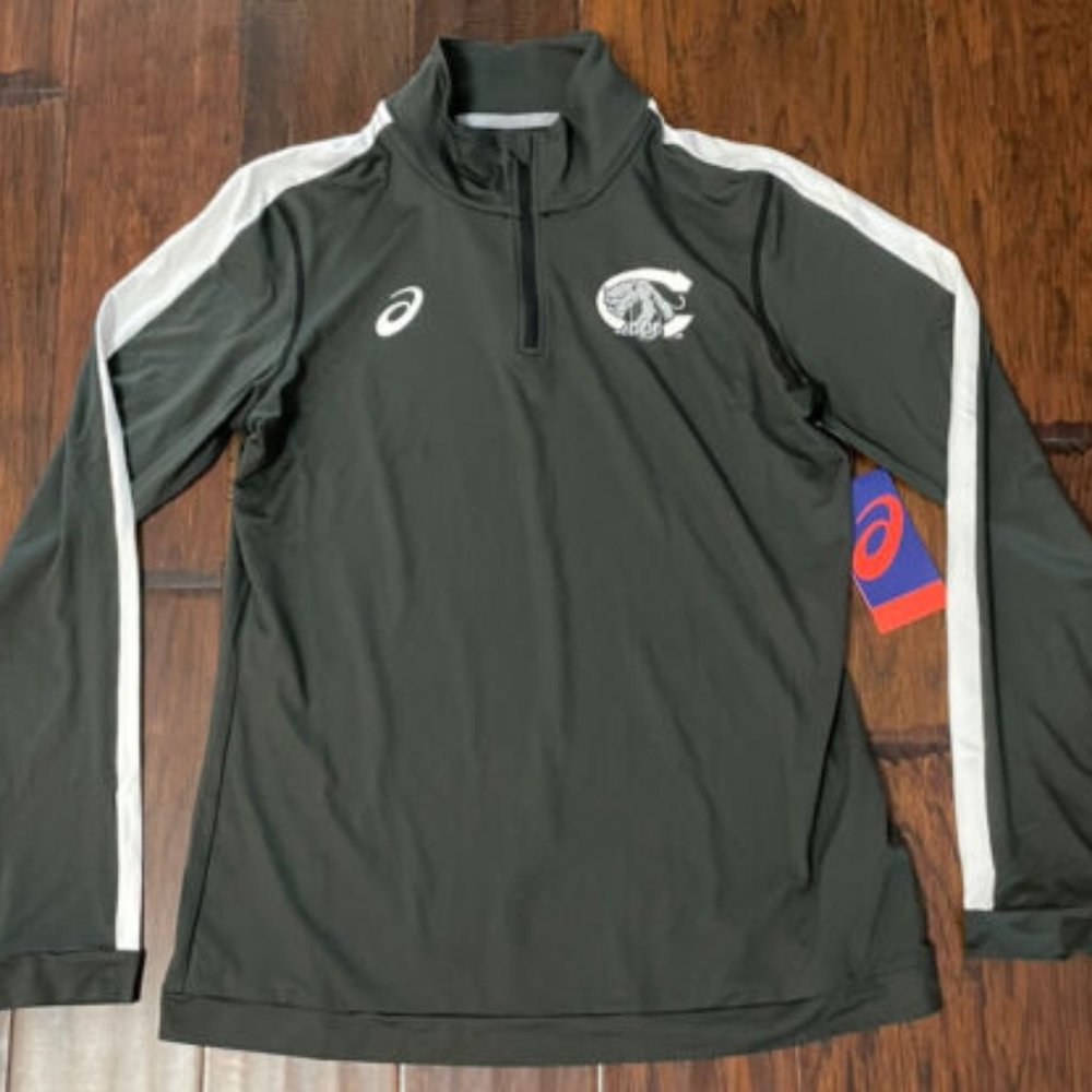 Women's Asics AAC Cougars Trainning 1/4 Zip Pullover Jacket NWT
